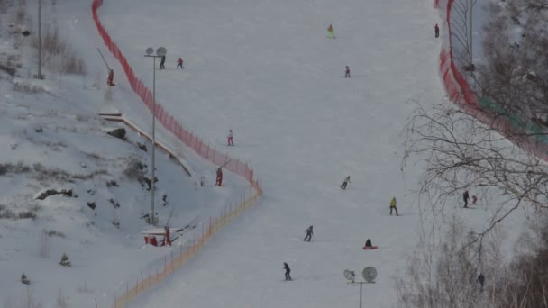 高山滑雪 — 图库视频影像