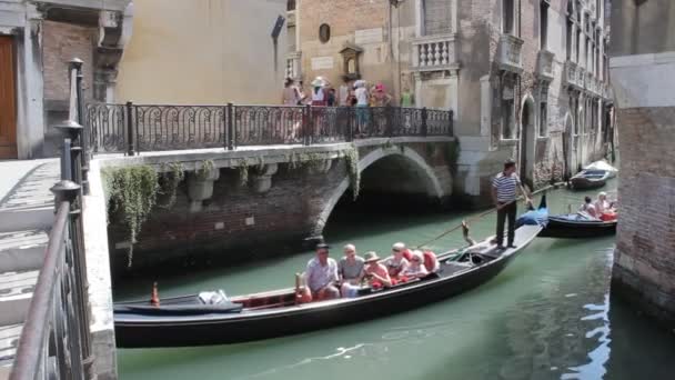 Los canales de Venecia — Vídeo de stock