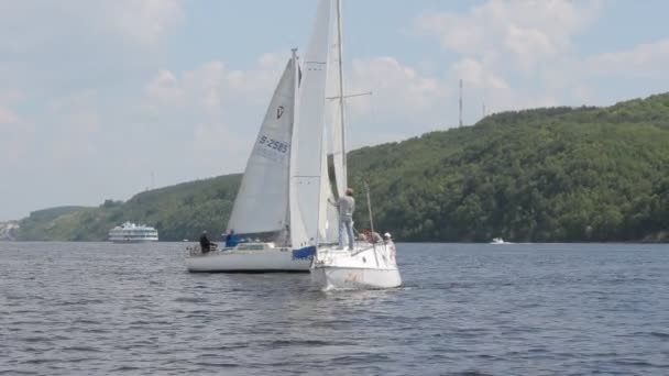 Regata de vela — Vídeo de stock