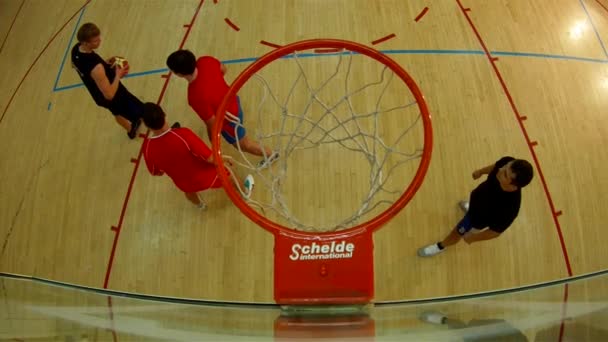 Atividades desportivas - basquete — Vídeo de Stock