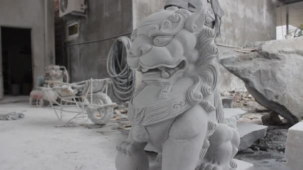 Stone carving — Stock Video