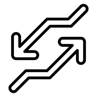 Beyaz arkaplanda ok simgesi izole edildi. vektör illüstrasyonu