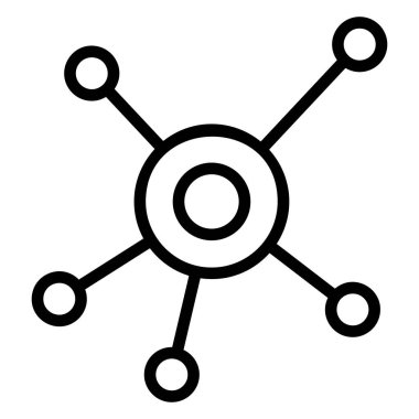 ağ yapı simgesi, vektör illüstrasyonu