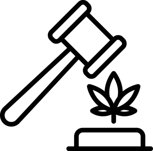 아이콘 Cannabis 가지고 — 스톡 벡터