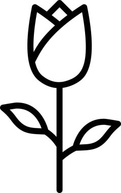  çiçek simgesi, vektör illüstrasyonu