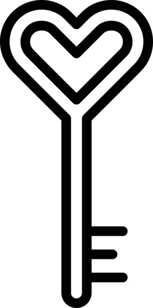 kalp şekilli anahtar, satır vektörü simgesi