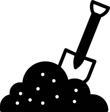 İnşaat ve bahçe ekipmanlarının vektör illüstrasyonu