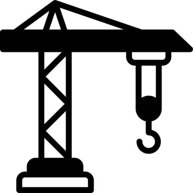 Yapı ve lojistik çizgi vektör simgesi.