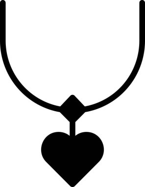 Kalp ikonu vektör illüstrasyonu