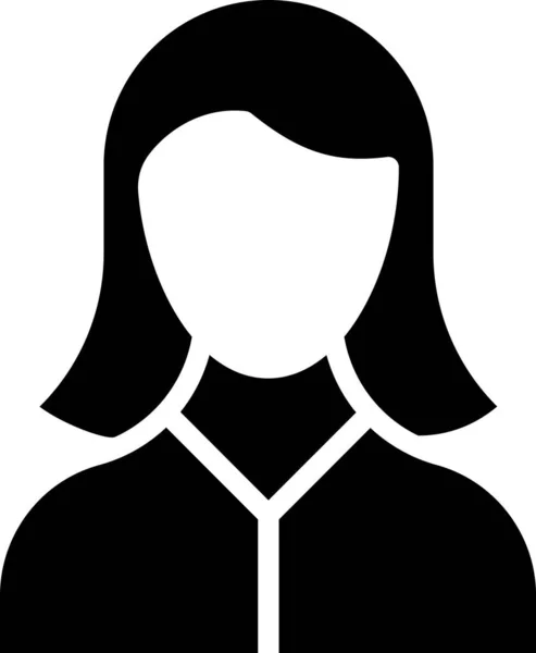 Vrouw Avatar Vector Pictogram — Stockvector