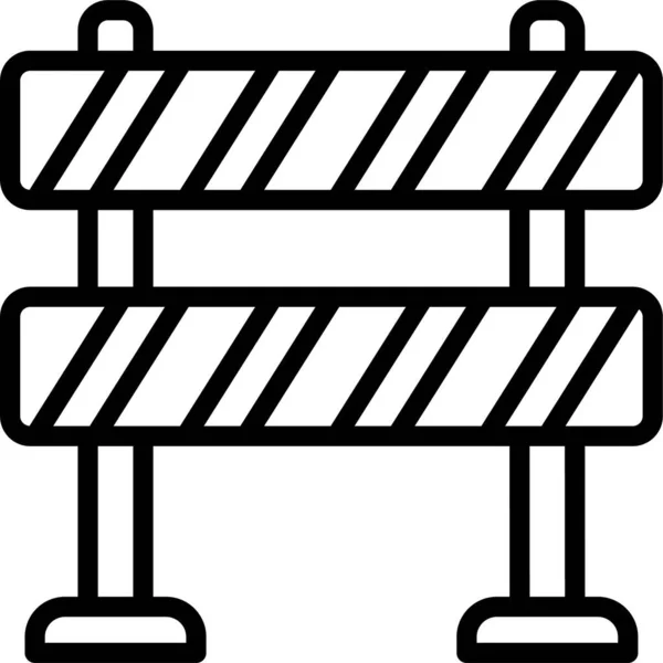 Beyaz arkaplan, vektör, illüstrasyon üzerinde izole edilmiş yapı çiti simgesi