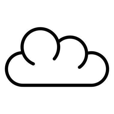 Bulut simgesinin vektör illüstrasyonu