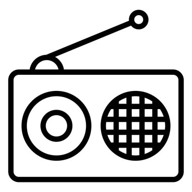 müzik ve radyo vektör simgeleri.