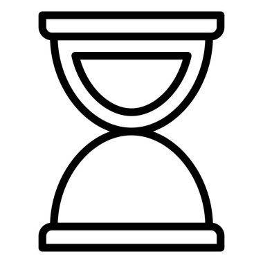 kum saati çizgisi vektör simgesi