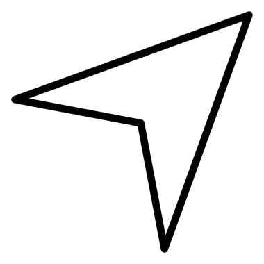 ok başı çizgi vektör simgesi.