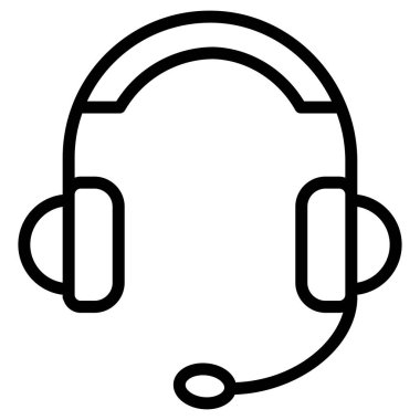 stetoskop simgesi vektör çizgisi