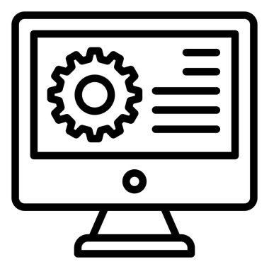 seo ve pazarlama satırı vektör simgesi.