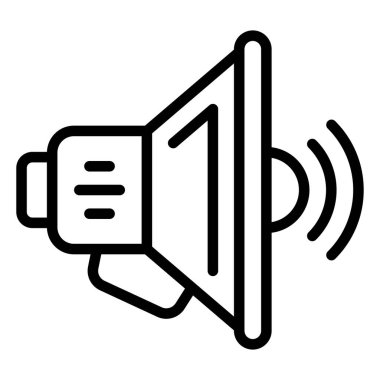 hoparlör çizgisi vektör simgesi