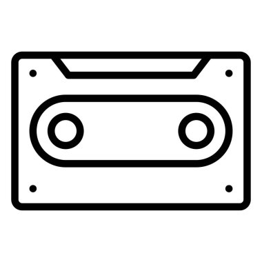 Modern b 'nin vektör illüstrasyonu simge kasetinden yoksun