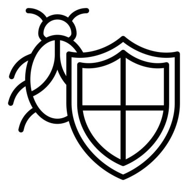 kalkan ikon vektör illüstrasyonu