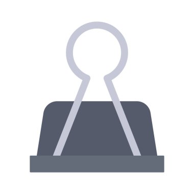 Metal klipsin vektör illüstrasyonu