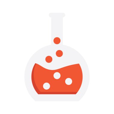 Laboratuvar şişe simgesinin vektör illüstrasyonu