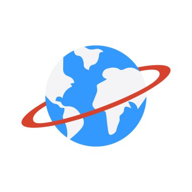 Yeryüzü ikonu vektör illüstrasyon grafik tasarımı