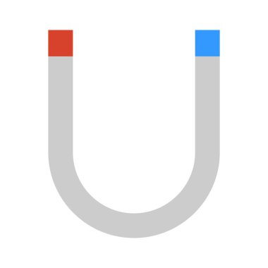 mıknatıs yazı tipi simgesi vektörü, imza, logo, pictogram şablonu.