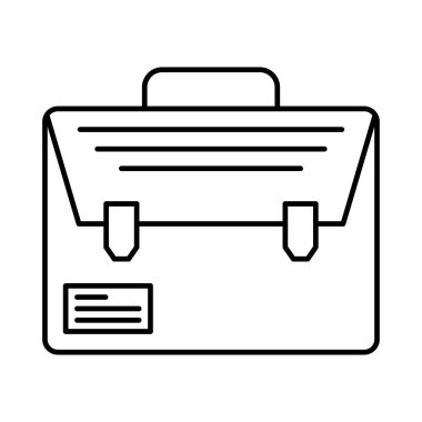 Evrak çantası ikonu, vektör illüstrasyonu. düz tasarım biçimi