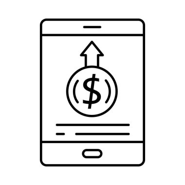 Web, mobil ve bilgi grafikleri için çizgi simgesi, vektör illüstrasyonu