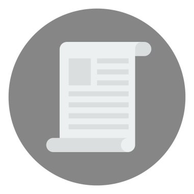 belge simgesi vektör illüstrasyonu