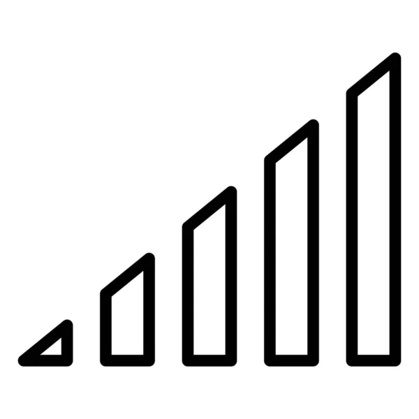 Ícone Gráfico Negócios Ilustração Vetorial — Vetor de Stock