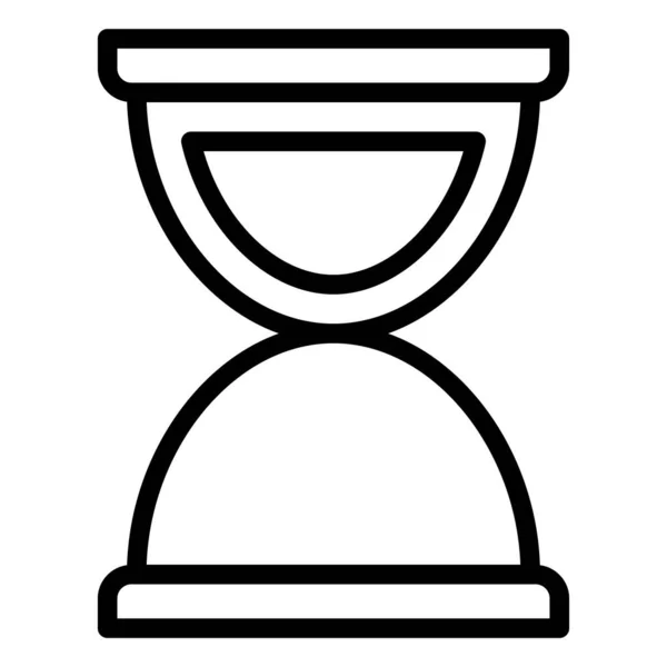 Hourglass Line Vector Icon — Stock Vector