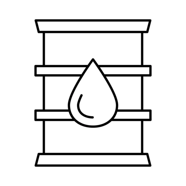 Illustrazione Vettoriale Icona Industria Petrolifera — Vettoriale Stock