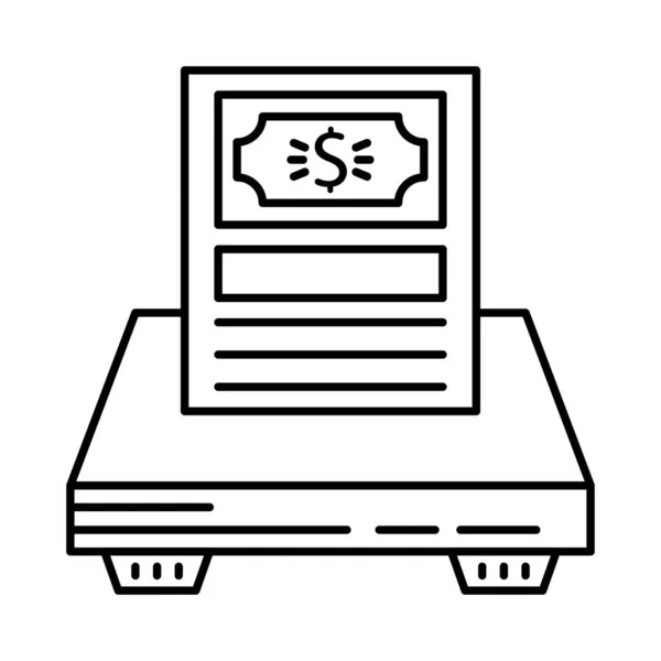 Dollar Biljet Vector Pictogram — Stockvector