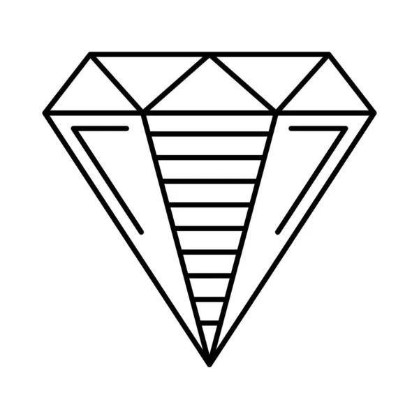 Diamant Symbol Einfache Illustration Von Diamanten Vektorsymbolen Für Das Web — Stockvektor