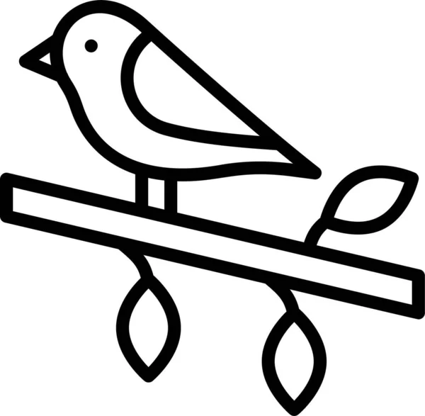 Uma Silhueta Pássaro Fundo Branco — Vetor de Stock
