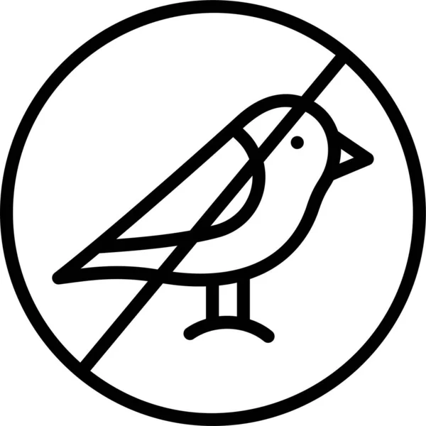 Vectorillustratie Van Een Vogel — Stockvector