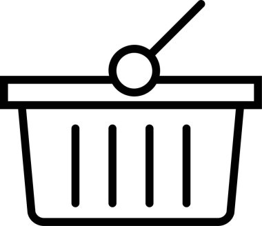 Alışveriş ve perakende satışı vektör simgesi.