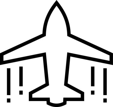 askeri ve seyahat vektör simgeleri.