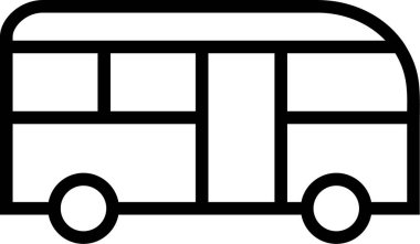 ticari bir van vektör simgesi