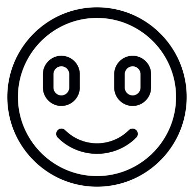 Gülümseme simgesi, vektör illüstrasyonu