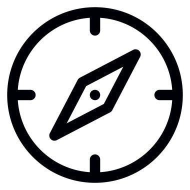 Pusula vektör simgesi. Navigasyon sembolü. seyahat yönü işareti.