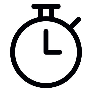 zaman yönetimi çizgi vektör simgesi.