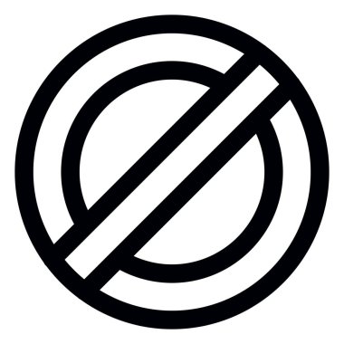 Dumanlı ikon vektör illüstrasyonu yok