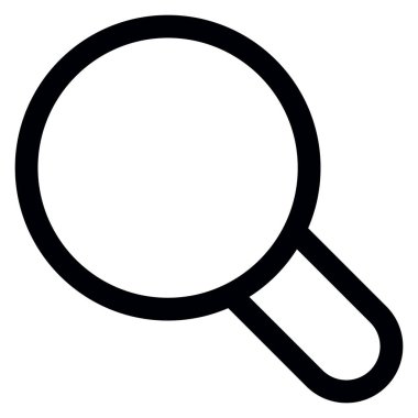 vektör simgesini yakınlaştır. biçim iki renkli düz sembol, mavi ve gri renkler, yuvarlak açılar, beyaz