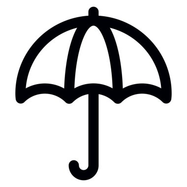 şemsiye simgesi vektör illüstrasyonu