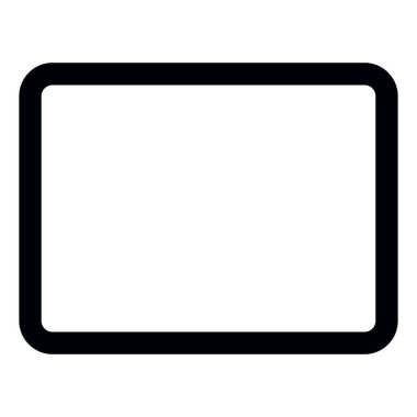 boş bir işaretin siyah ve beyaz vektör çizimi