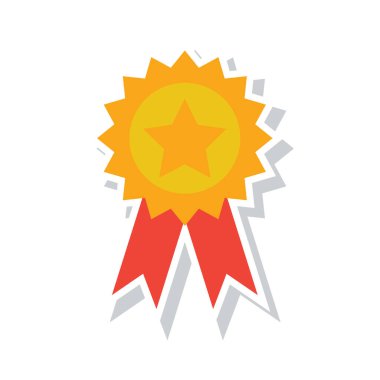 Madalya ikon vektör illüstrasyonu