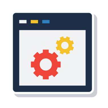 Web tasarım vektörü simgesi